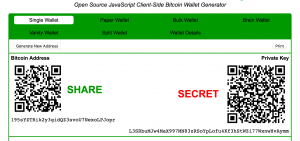 Bitcoin wallet address